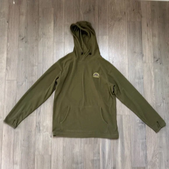 Howler Brothers Olive Green Hooded Men's Pullover - Picture 2 of 9